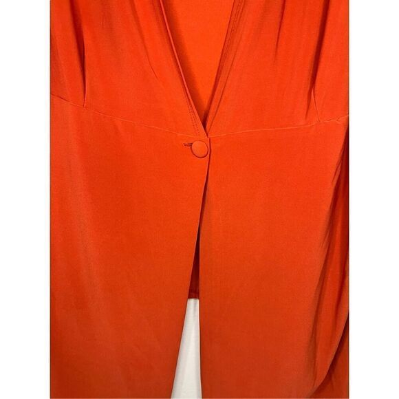 Antthony Originals Women’s 3X Kimono Cardigan Orange Button Front Crochet NEW - Picture 3 of 9